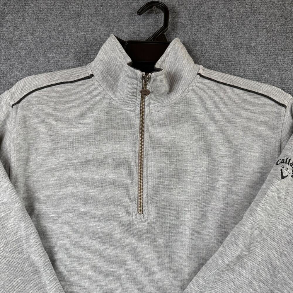 Golf Sport Quarter Zip Callaway Men's Small Gray Performance Pullover